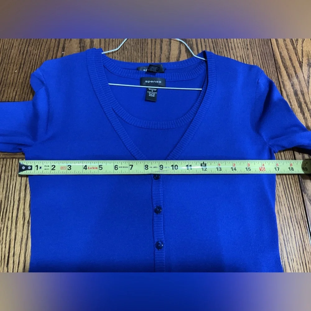 Sweater with matching shell set in blue - Picture 8 of 8